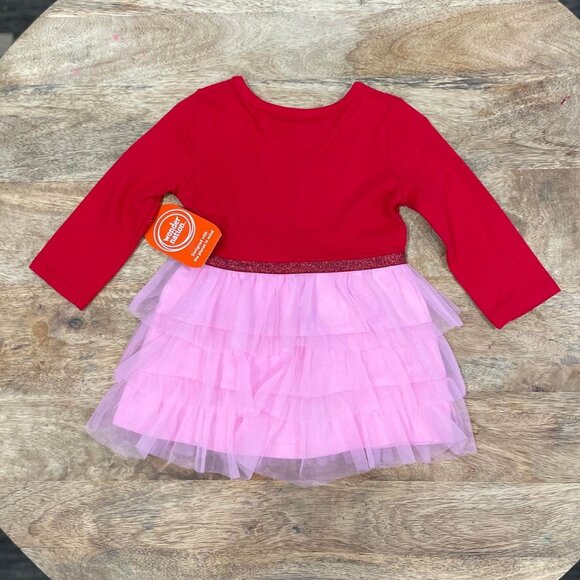 5/$20 NEW 12M Girls Valentine Be Mine Tutu Dress - Picture 3 of 4